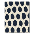 Deep Navy Organic Dot Cluster Rug