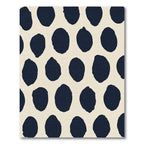 Deep Navy Organic Dot Cluster Rug