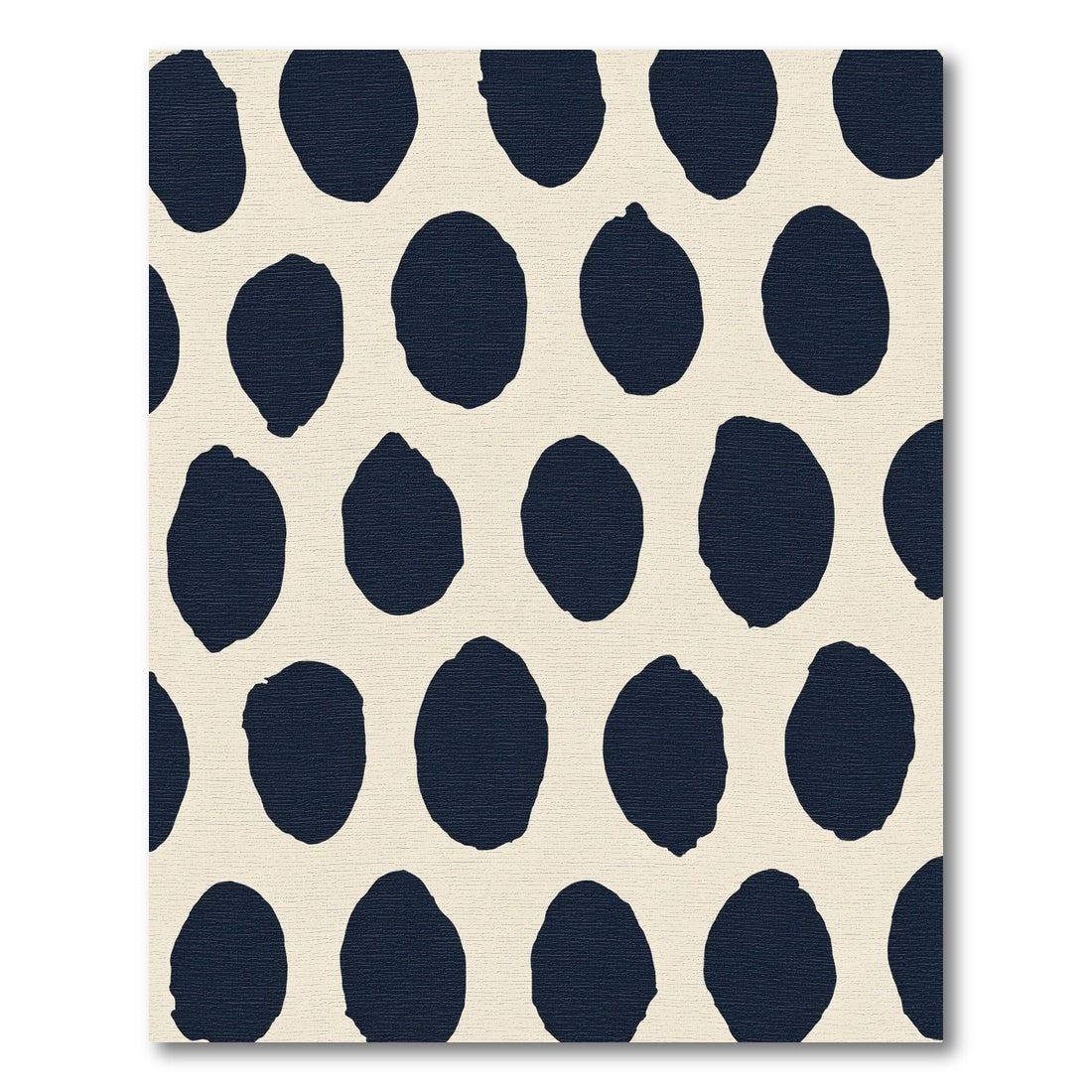 Deep Navy Organic Dot Cluster Rug