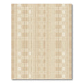 Earthy Beige Geometric Interlocking Squares Rug