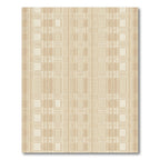 Earthy Beige Geometric Interlocking Squares Rug