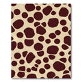 Brown and Cream Irregular Spots Rug