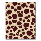 Brown and Cream Irregular Spots Rug