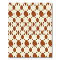 Brown Cream Organic Shape Repeat Rug