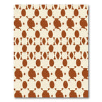 Brown Cream Organic Shape Repeat Rug