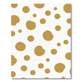 Caramel Dots On White Background Rug