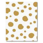 Caramel Dots On White Background Rug