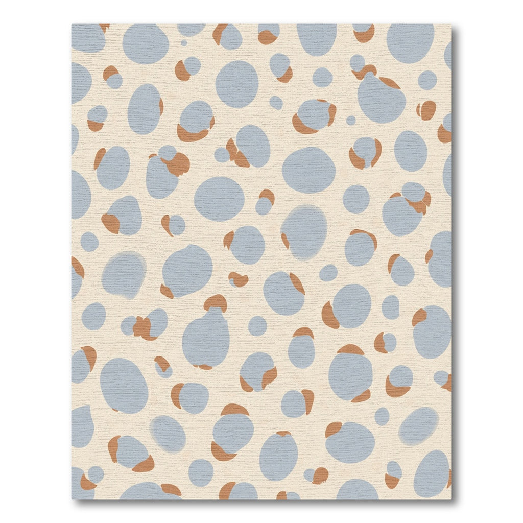 Soft Blue and Tan Organic Dots Rug