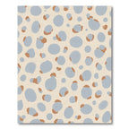 Soft Blue and Tan Organic Dots Rug