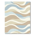 Calm Blue Sand Dune Waves Rug