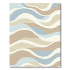 Calm Blue Sand Dune Waves Rug