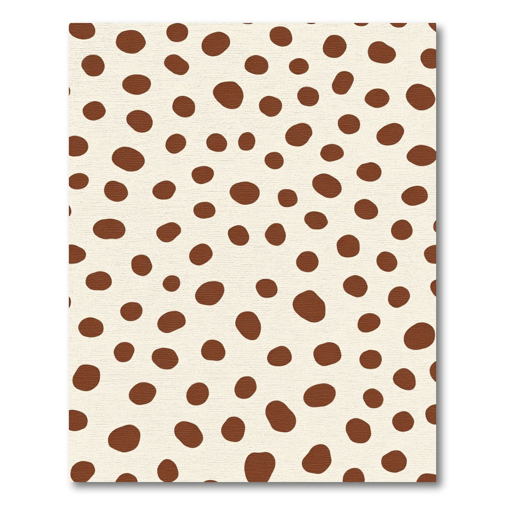 Cream Brown Spot Scatter Rug