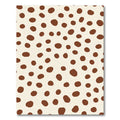Cream Brown Spot Scatter Rug