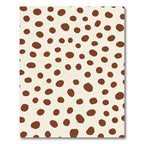 Cream Brown Spot Scatter Rug