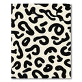 Cream Black Abstract Spots Rug