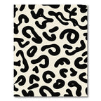 Cream Black Abstract Spots Rug