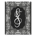 Classic Black White Ornate Scroll Rug