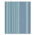 Cool Blue Vertical Stripe Rug