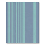 Cool Blue Vertical Stripe Rug