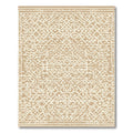 Tan And White Geometric Lattice Rug