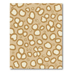 Soft Ochre Abstract Bubbly Clusters Rug