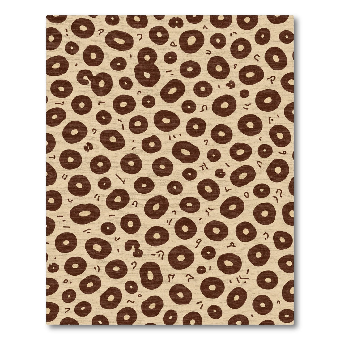 Brown Taupe Spotted Organic Forms Rug