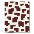 Brown and Cream Abstract Patchwork Rug