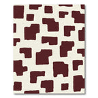 Brown and Cream Abstract Patchwork Rug