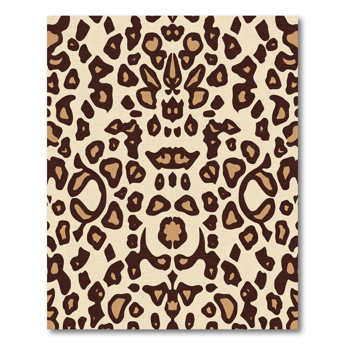 Savannah Brown Spotted Animal Print Rug