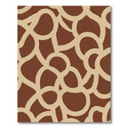 Earthy Woven Interlocking Circles Rug