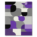 Abstract Modern Amethyst Geometric Rug