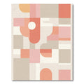 Mid Century Geometric Abstract Layers Rug