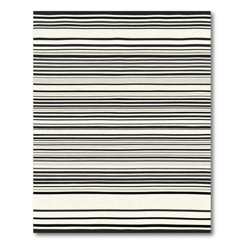 Bold Hand Drawn Stripe Accent Rug
