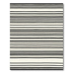 Bold Hand Drawn Stripe Accent Rug