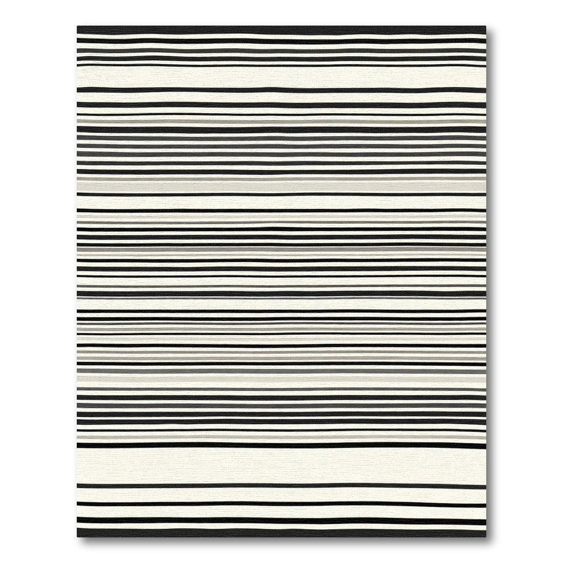 Bold Hand Drawn Stripe Accent Rug