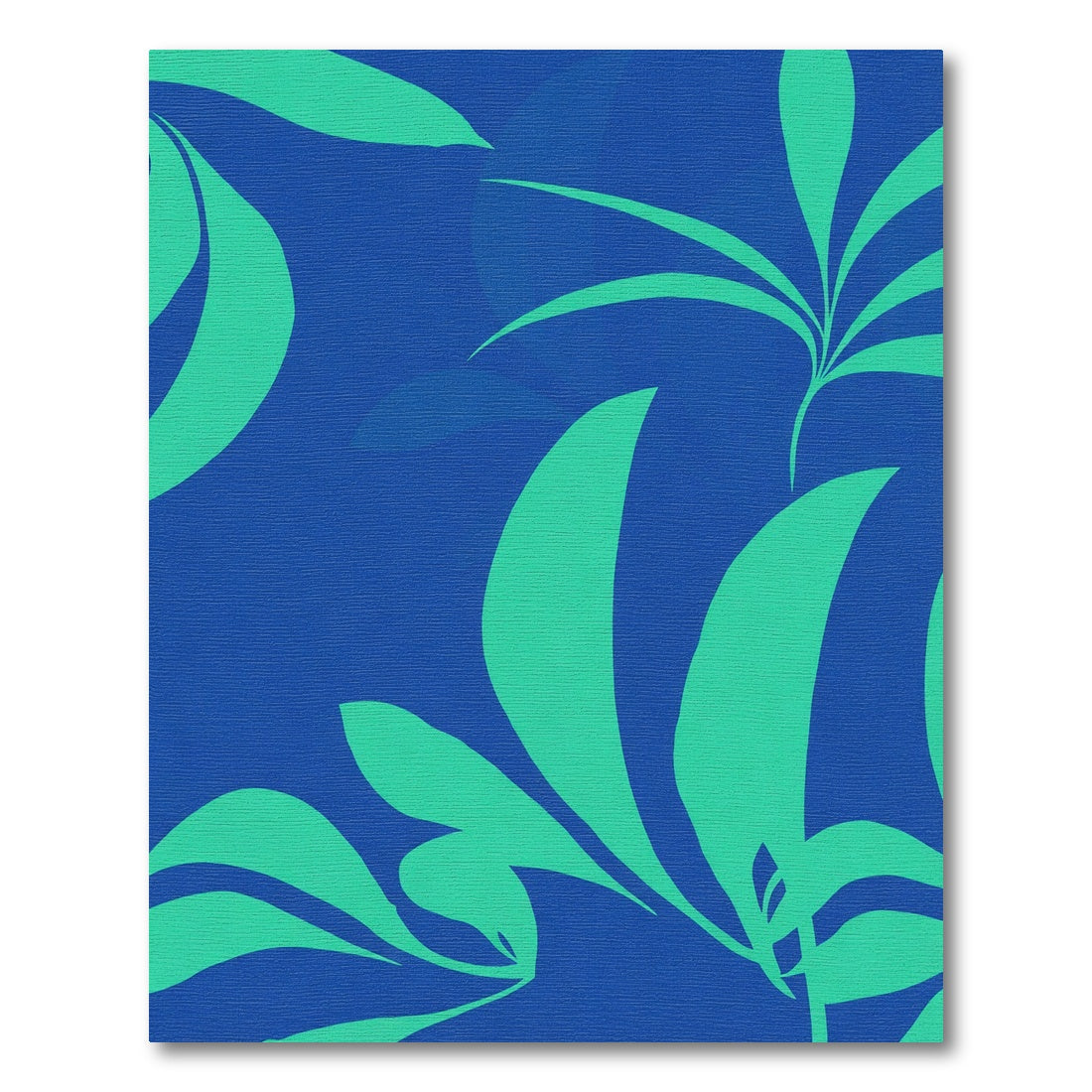 Aqua Leaf Burst Blue Rug