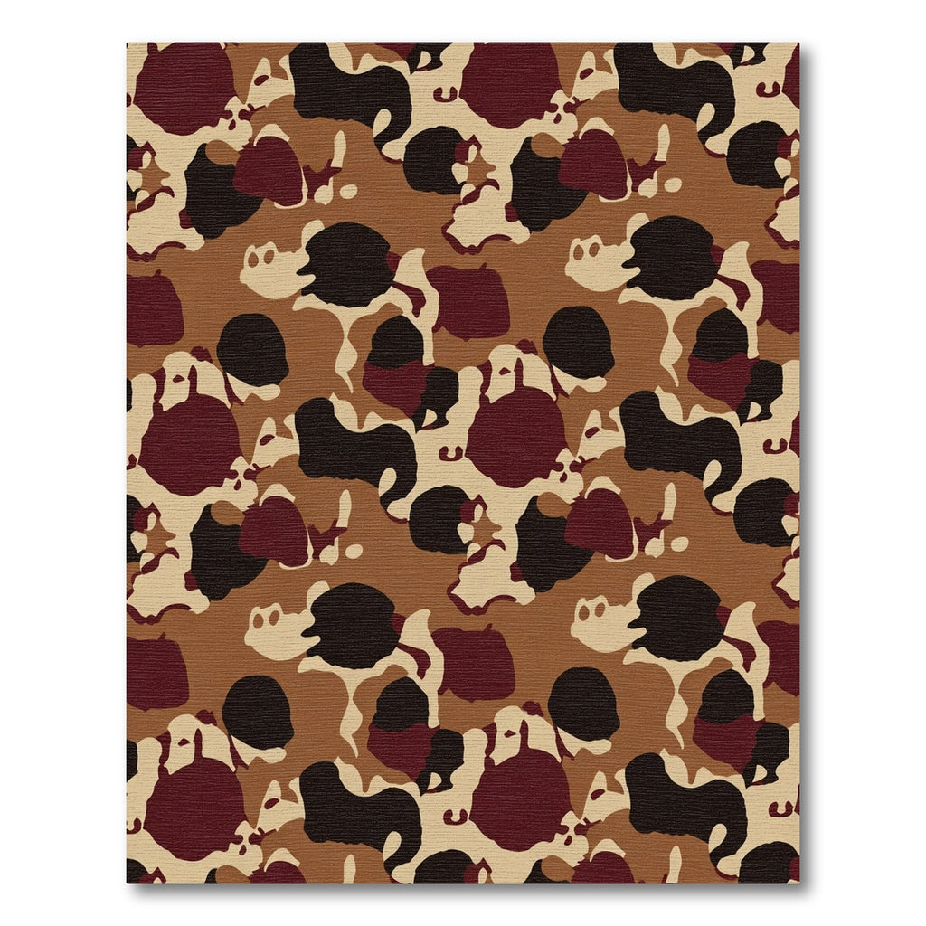 Earthy Camouflage Spot Abstract Rug