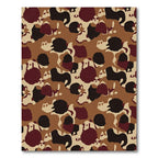Earthy Camouflage Spot Abstract Rug