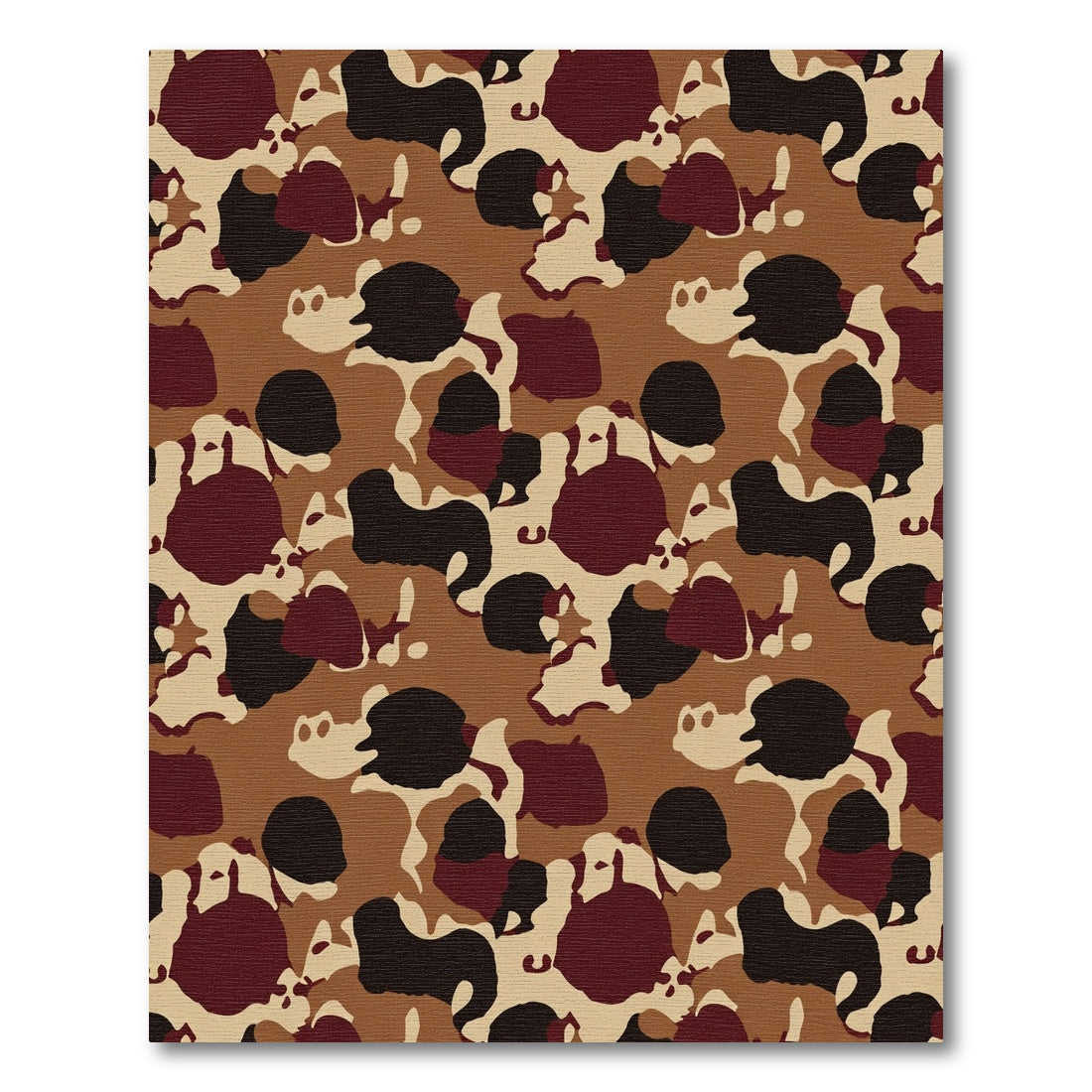 Earthy Camouflage Spot Abstract Rug