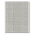 Minimal Grey Diamond Grid Rug