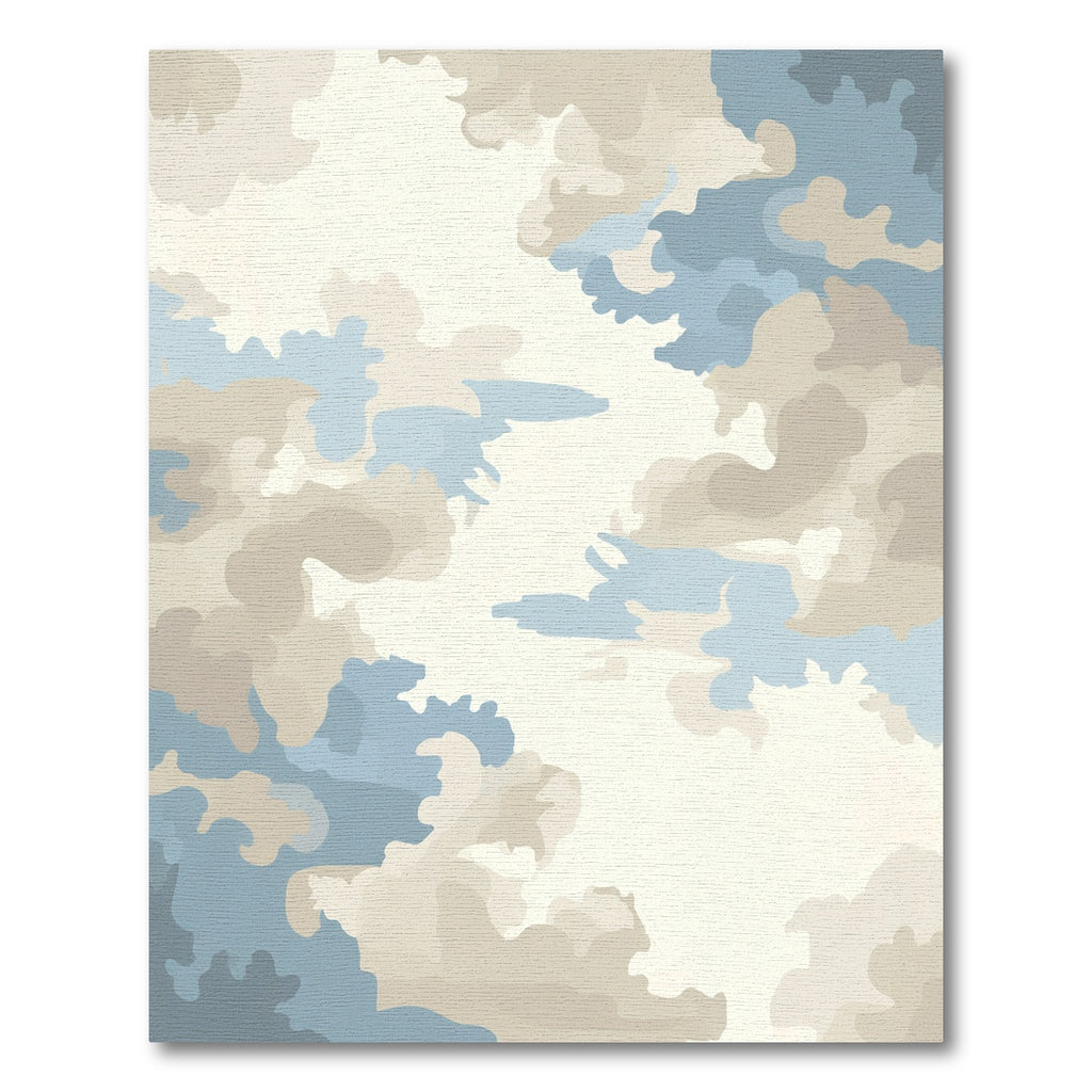 Pastel Sky Cloud Abstract Art Rug