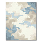 Pastel Sky Cloud Abstract Art Rug