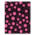 Pink Abstract Circles Swirls Rug