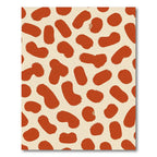 Terracotta Spots Abstract Organic Rug