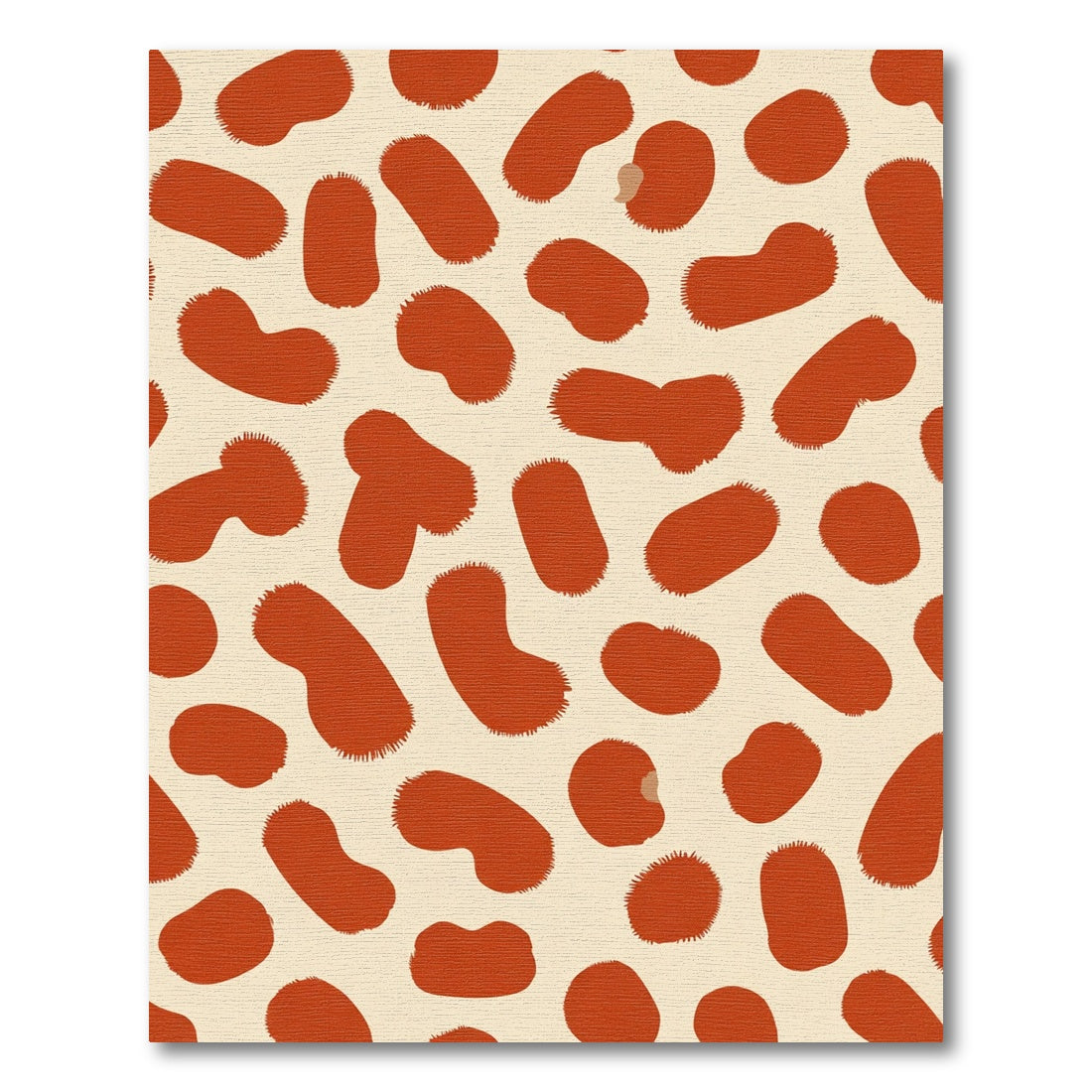 Terracotta Spots Abstract Organic Rug