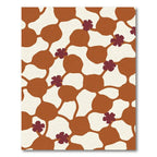 Terra Cotta Floral Cell Lattice Rug
