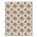 Cream And Taupe Abstract Starfish Rug