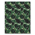 Green Forest Camouflage Abstract Art Rug