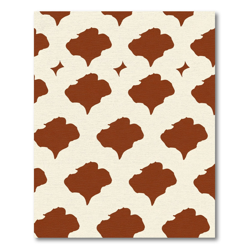 Brown Cream Abstract Splatter Rug