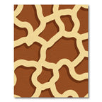 Earthy Brown Cream Organic Flow Rug